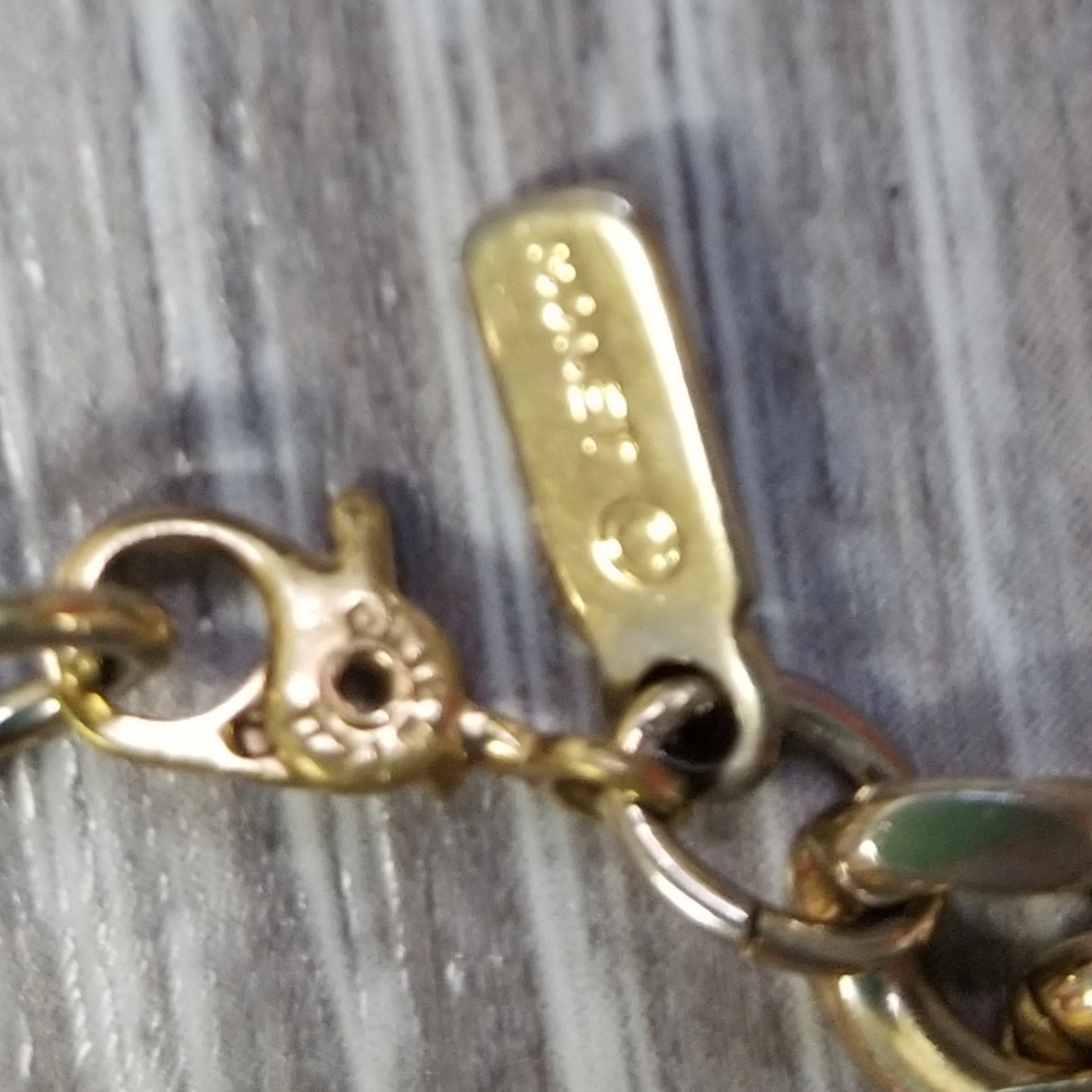 Vintage Monet goldtone chain bracelet - Picture 8 of 8